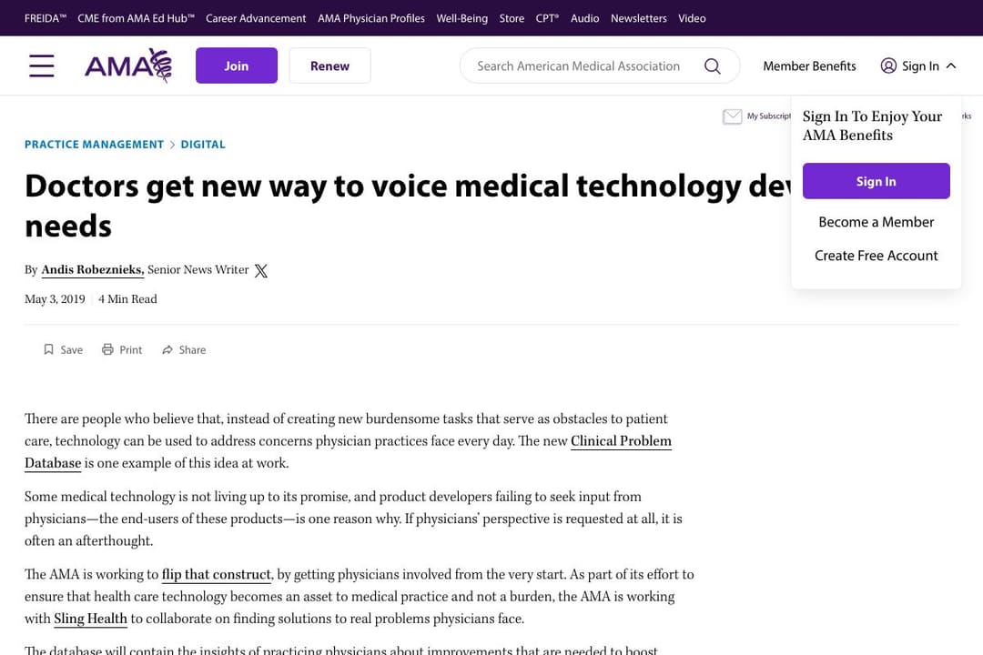 Sling Health feature