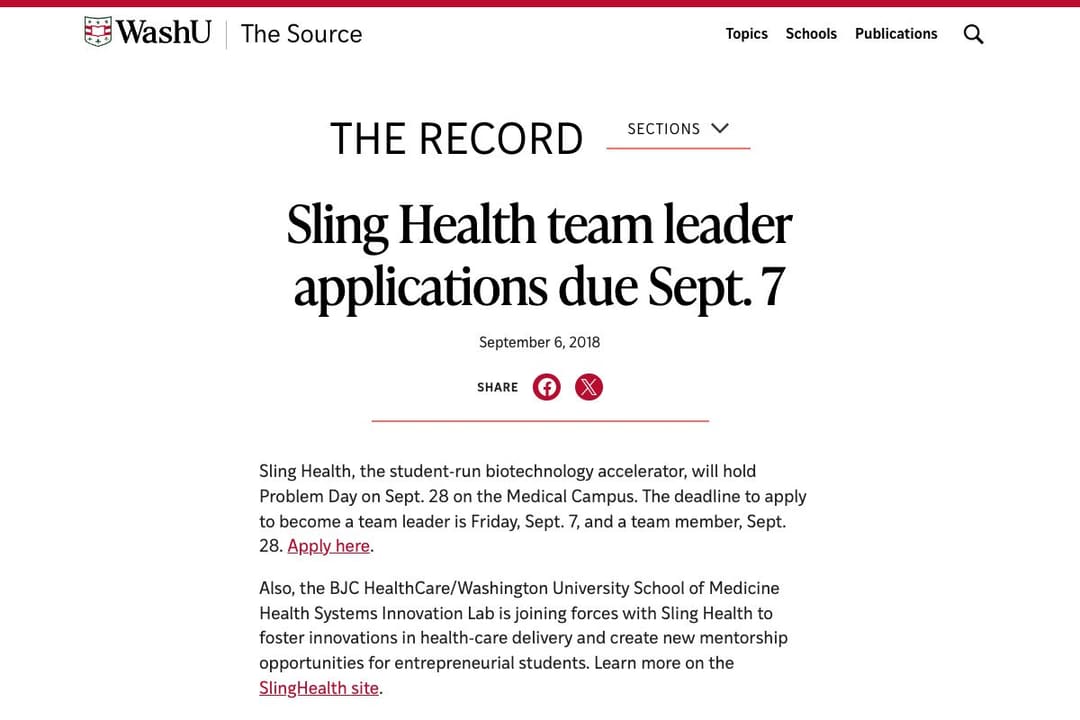 Sling Health feature