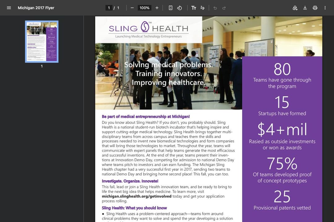 Sling Health feature